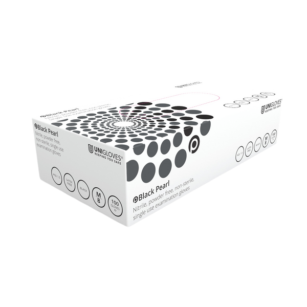 Uniglove black nitrile gloves