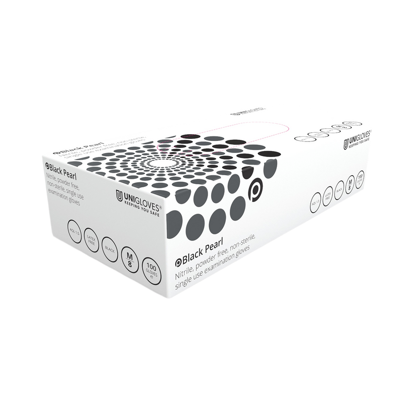 Uniglove black nitrile gloves