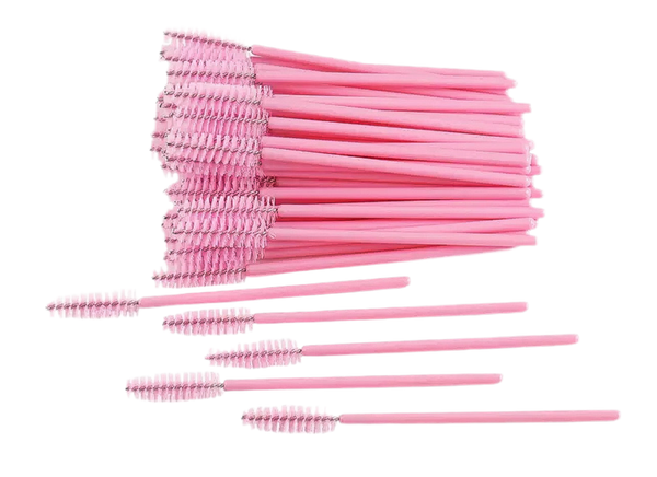 PINK DISPOSABLE EYEBROW/LASH BRUSH