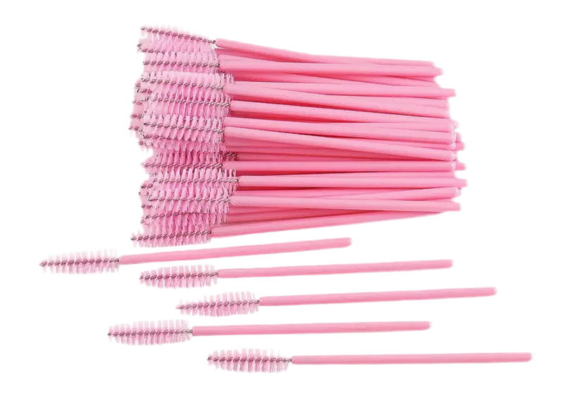 PINK DISPOSABLE EYEBROW/LASH BRUSH